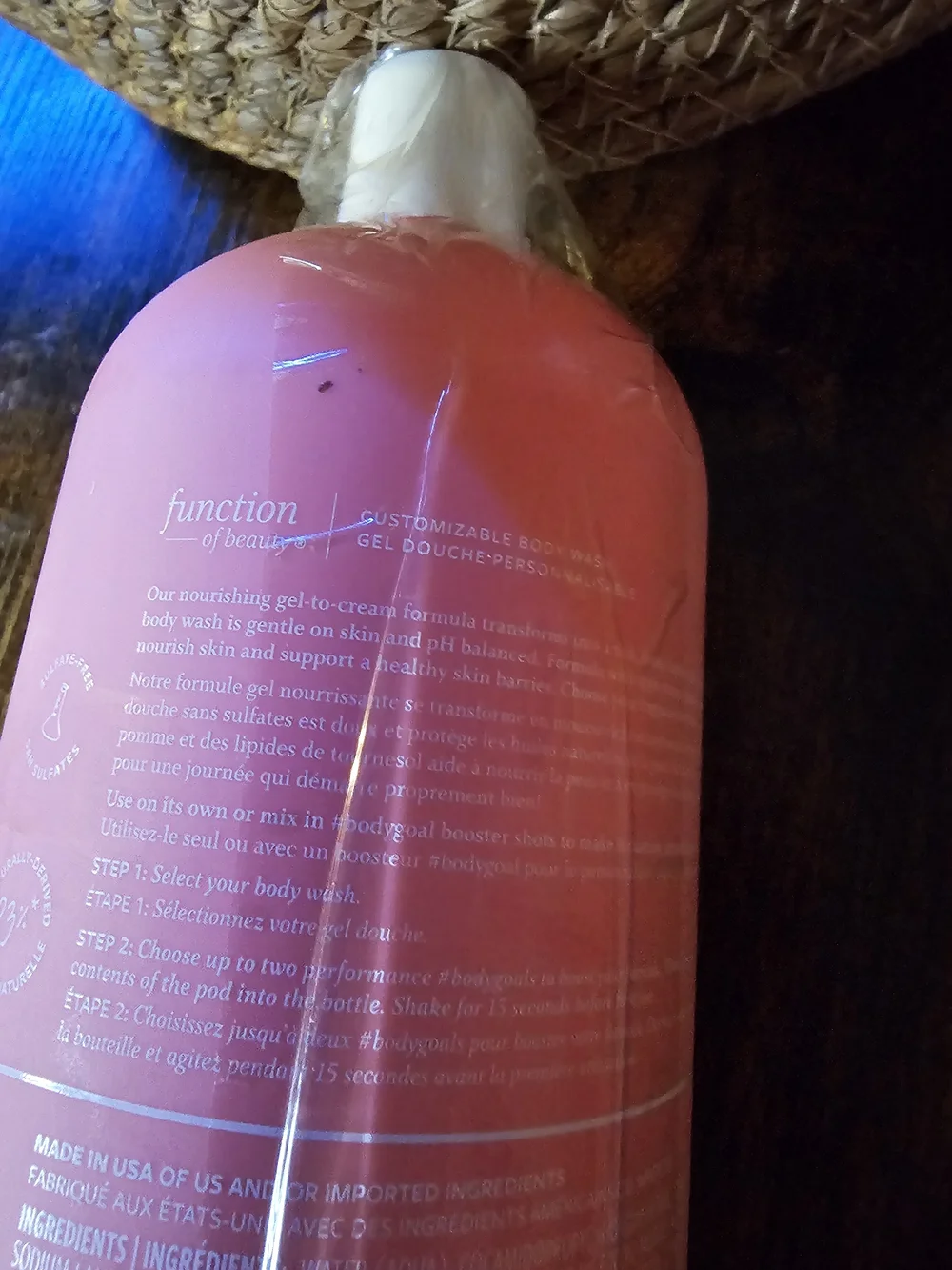 Function of Beauty Vanilla Comfort Body Wash - Pink